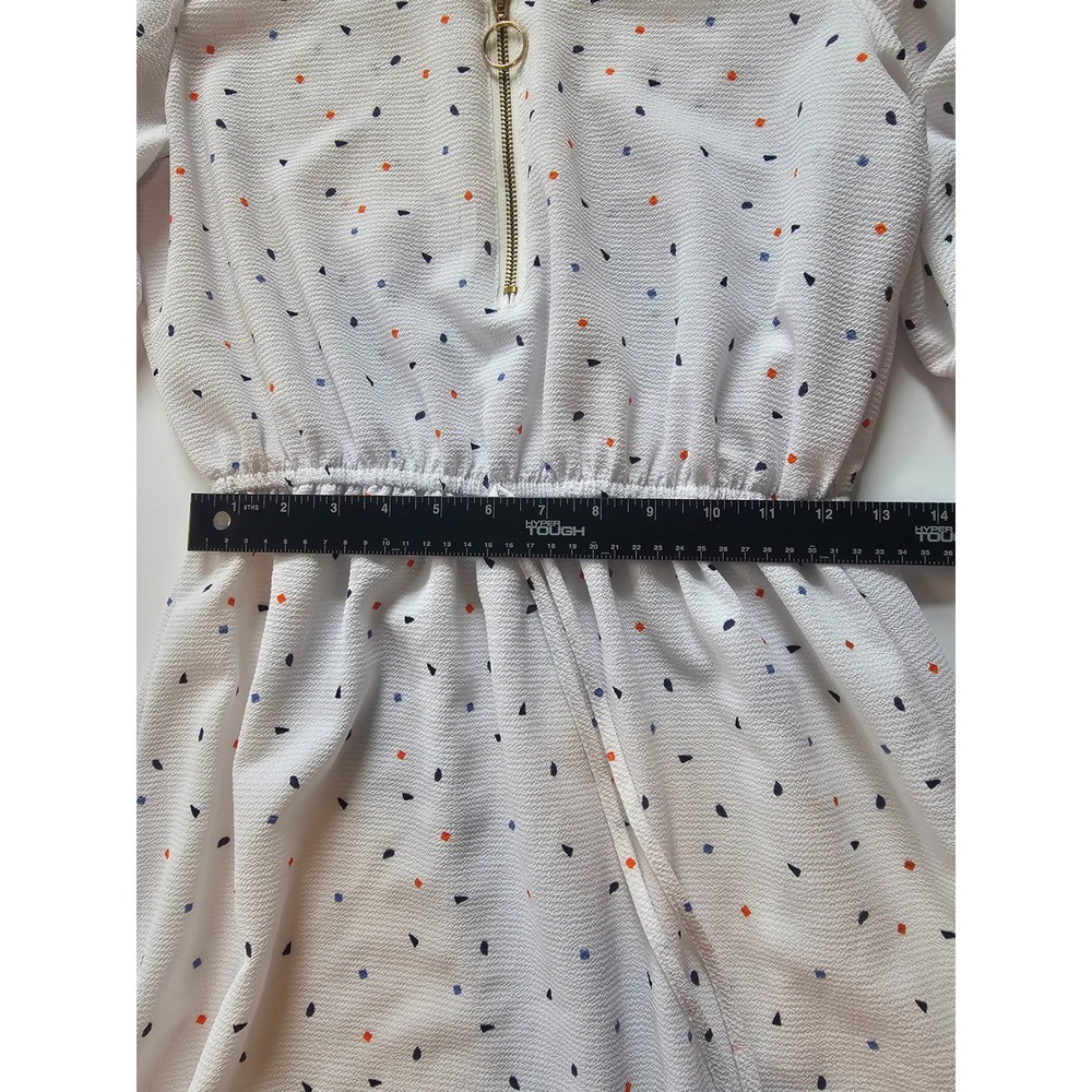 J for Justify Dress Womens M White Confetti Print‎ Casual Shift Summer Workwear - Picture 5 of 7